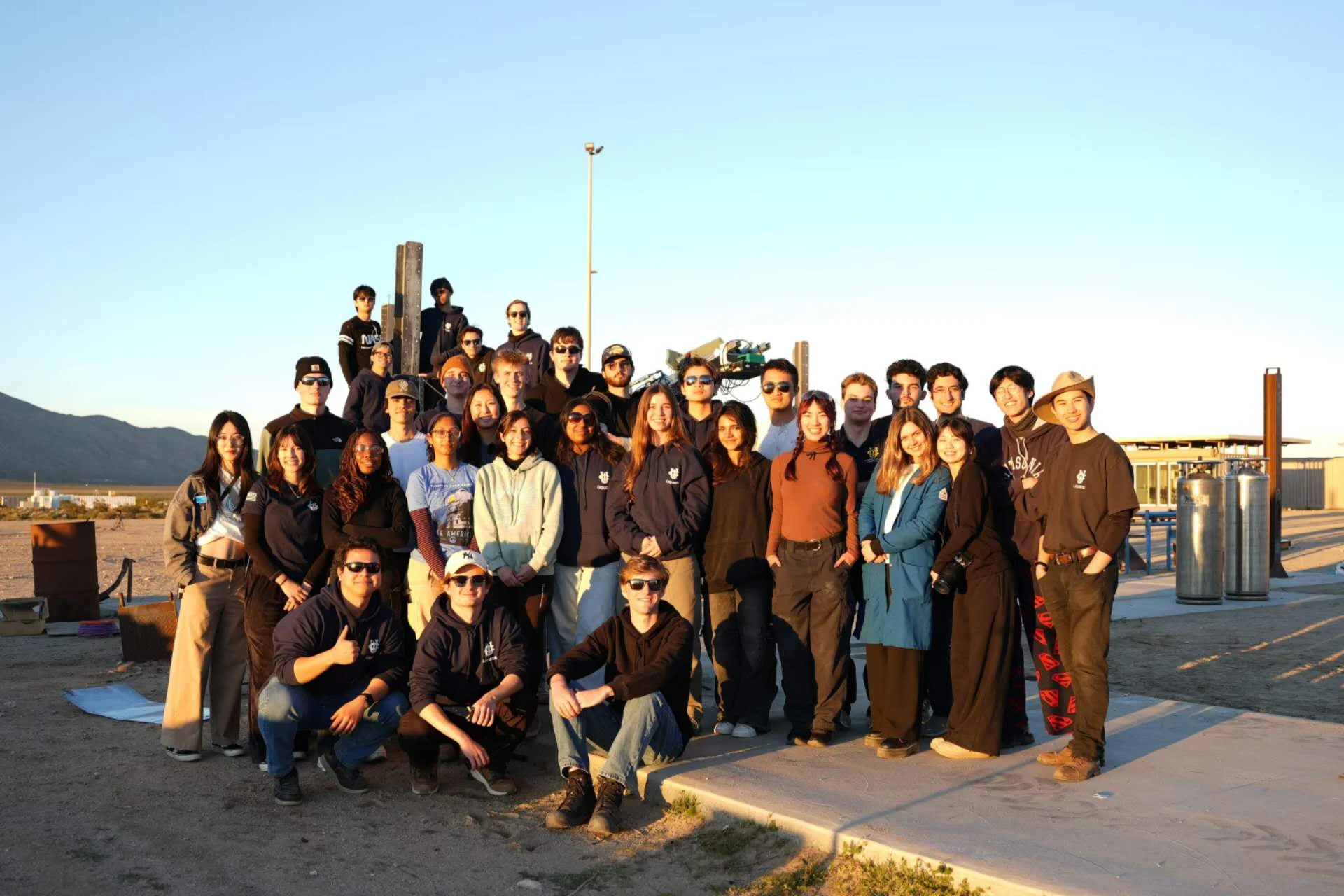 The full UCI Liquid Rocket team together at FAR